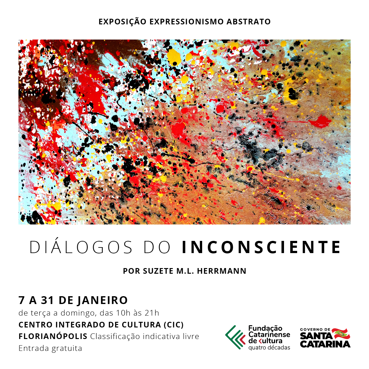 FCC Fundação Catarinense de Cultura Mostra Diálogos do Inconsciente